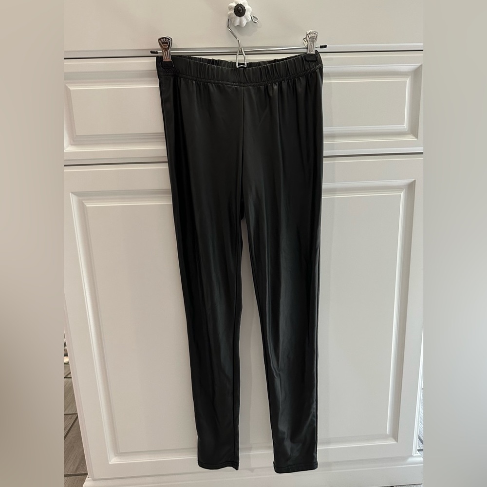 Small Black Pleather Leggings Old Navy